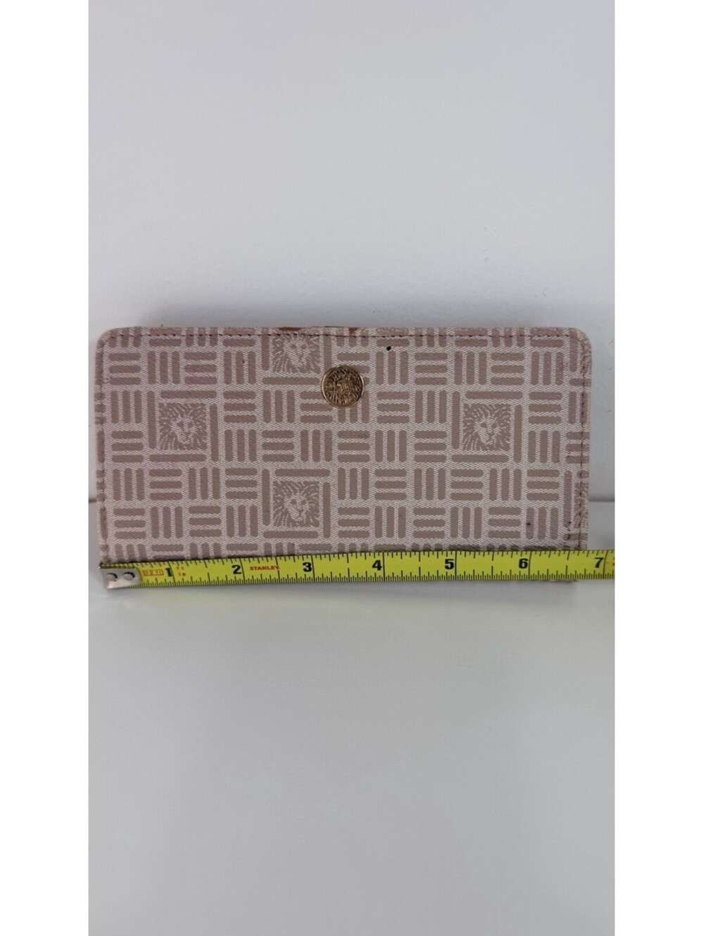 Anne Klein Credit Card Wallet Beige And Gold